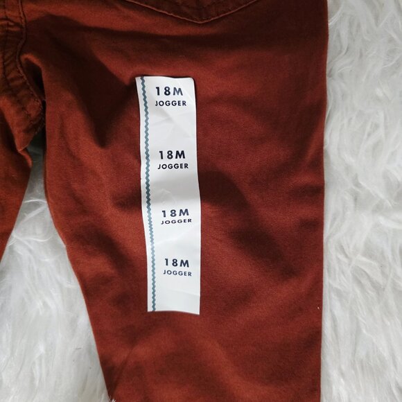 NWT Children's Cat & Jack Stretch Jogger, Rust Color, 18mos - Picture 4 of 8
